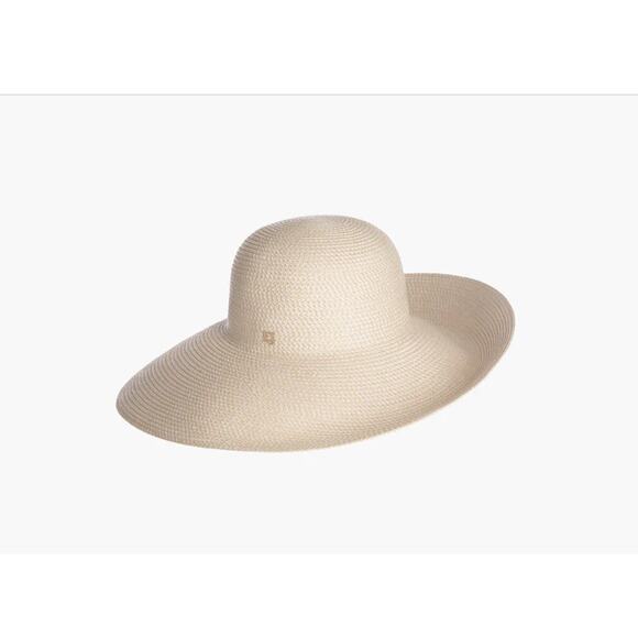 ERIC JAVITS Bella Squishee Sun Straw Hat Beige Cream One Size NWT - Picture 3 of 13